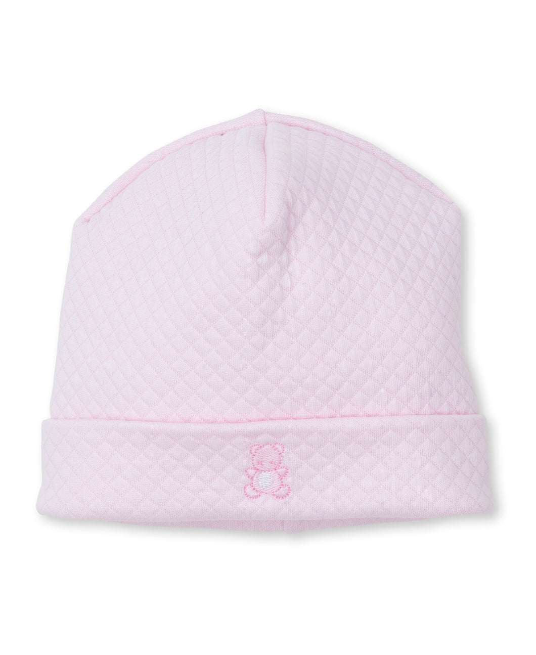 Baby Bear Cub Jacquard Hat - Pink
