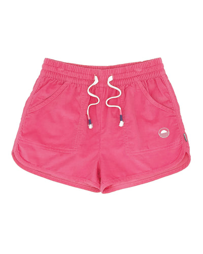 Daisy Corduroy Shorts - Hot Pink