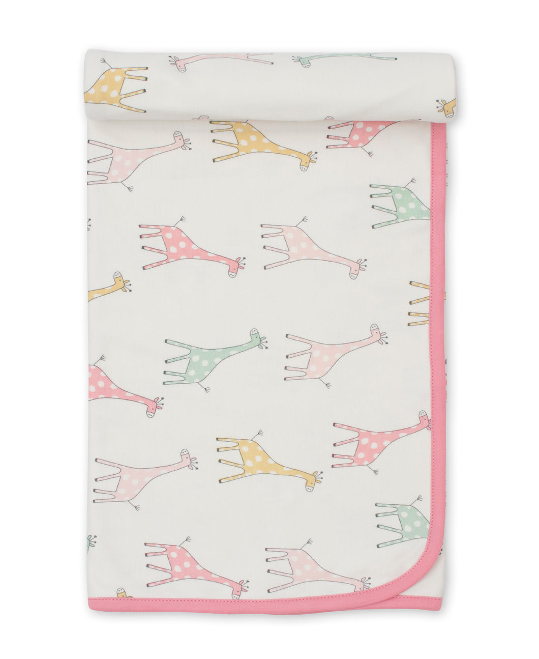 Giraffe Friends Blanket PRT - Multi Pink