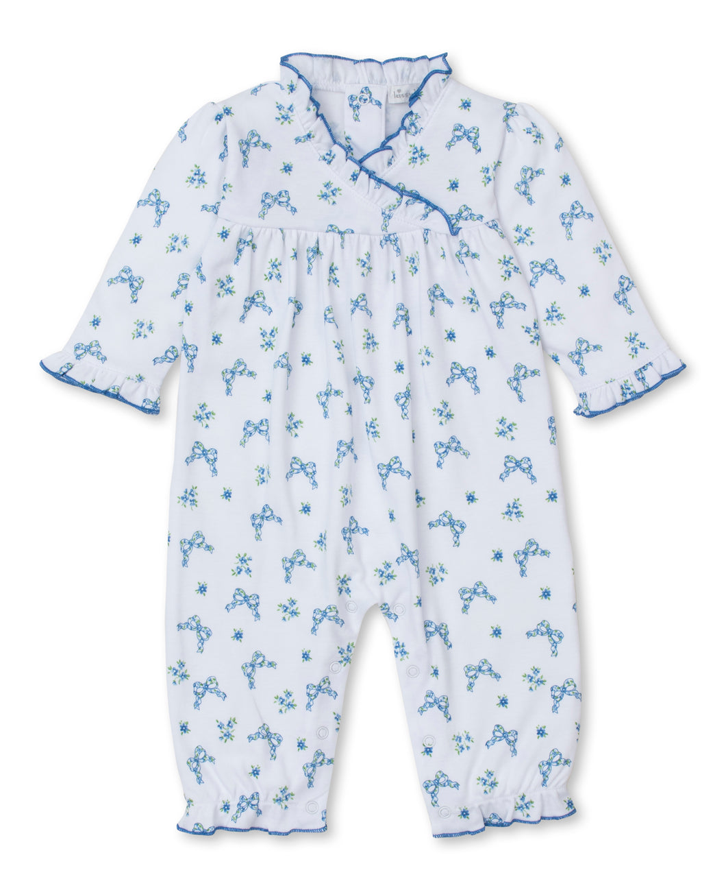 Blooming Bows Playsuit PRT - Light Blue