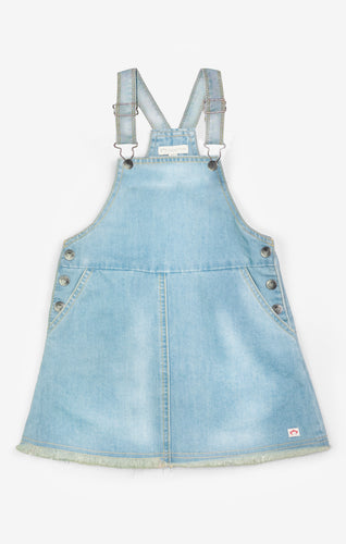 Josie Overall Dress - Light Blue Denim