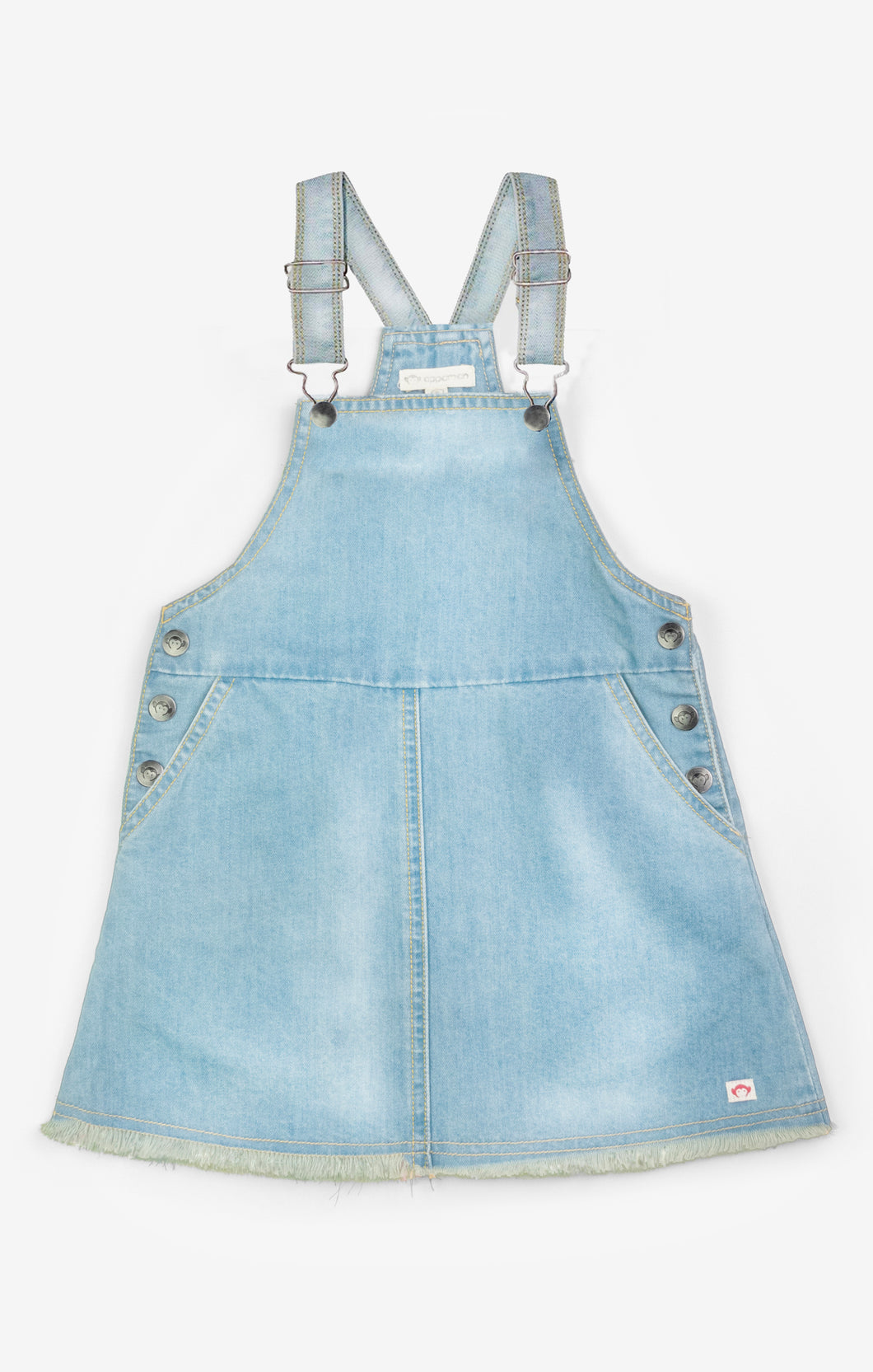 Josie Overall Dress - Light Blue Denim