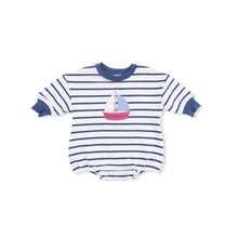 Load image into Gallery viewer, Bubbly Sailboat French Terry - Sweatshirt Bubble Bow