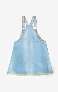 Josie Overall Dress - Light Blue Denim