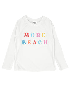 More Beach L/s Rashguard - White