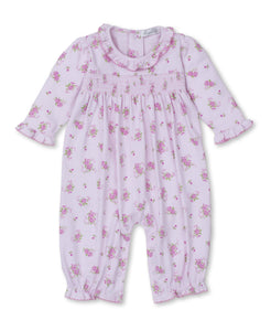 Pink Rose Scrolls Playsuit PRT Smk - Pink