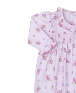 Pink Rose Scrolls Playsuit PRT Smk - Pink