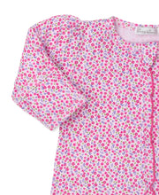 Load image into Gallery viewer, Hearts Abloom Footie w/ Zip Comp - Pink-PK