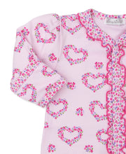 Load image into Gallery viewer, Hearts Abloom Footie PRT - Pink-PK