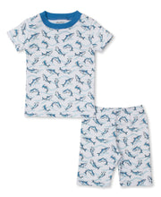 Load image into Gallery viewer, PJs Swift Sharks Short PJ Set Snug PRT - Blue