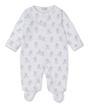 Load image into Gallery viewer, Beary Plaid Footie PRT - Silver