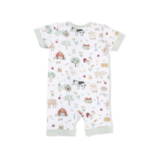 Load image into Gallery viewer, Cute Farm Animals Uni - Shortie 2 Way Zipper Romper