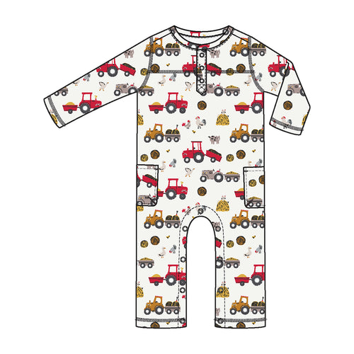 Happy Tractors - Uni Romper