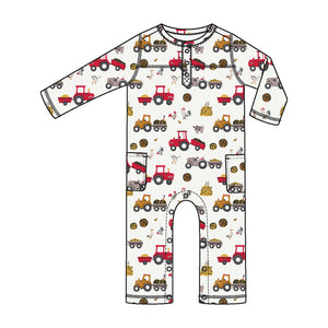 Happy Tractors - Uni Romper