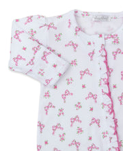 Load image into Gallery viewer, Blooming Bows Footie w/ Zip PRT - Pink