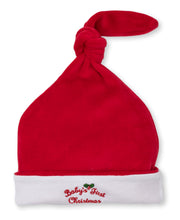 Load image into Gallery viewer, Baby's First Christmas 23 Velour Stocking Hat - Red