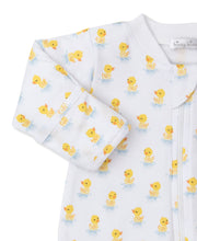 Load image into Gallery viewer, Dotty Ducks Footie w/ Zip PRT - Yellow