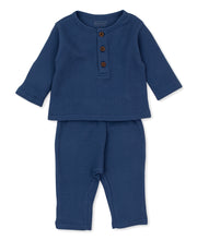 Load image into Gallery viewer, Dotty Elephants Pant Set - Blue