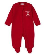 Load image into Gallery viewer, Baby&#39;s First Christmas 23 Footie w/ Zip - Red
