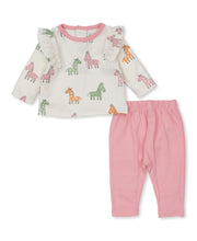 Load image into Gallery viewer, Zebra and Friends Pant Set Mix - Multi Pink