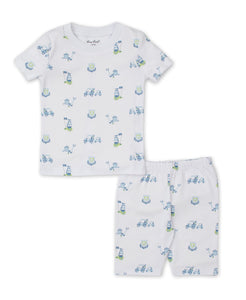 Hole in One Short PJ Set Snug PRT - Multi Blue