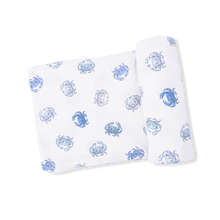 Load image into Gallery viewer, Blue Crabs - Swaddle Blanket
