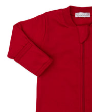 Load image into Gallery viewer, Baby&#39;s First Christmas 23 Footie w/ Zip - Red