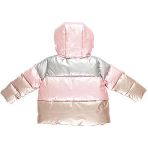 Kids Pete Puffer - Metallic Color Block