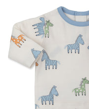 Load image into Gallery viewer, Zebra and Friends Pant Set Mix - Multi Blue