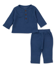 Load image into Gallery viewer, Dotty Elephants Pant Set - Blue