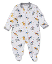 Load image into Gallery viewer, Pups on the Go Footie w/ Zip PRT - Multi