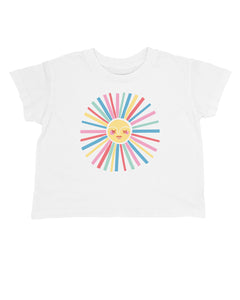 Sunshine Crop Tee - White