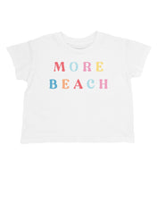 Load image into Gallery viewer, More Beach Crop Tee - White