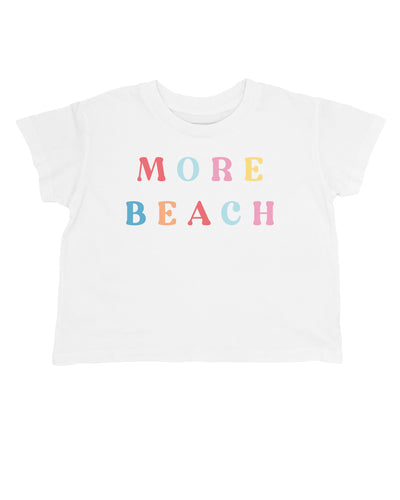 More Beach Crop Tee - White