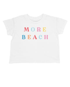 More Beach Crop Tee - White