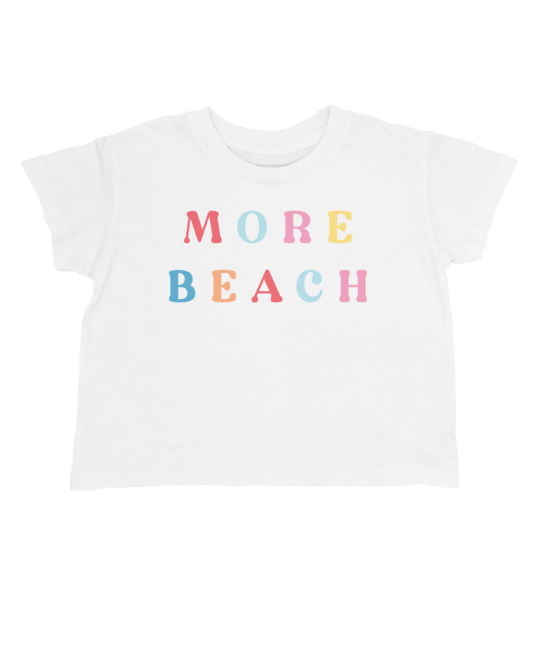 More Beach Crop Tee - White