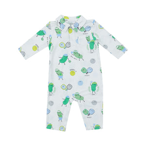 Pickleball Blue - Polo Romper