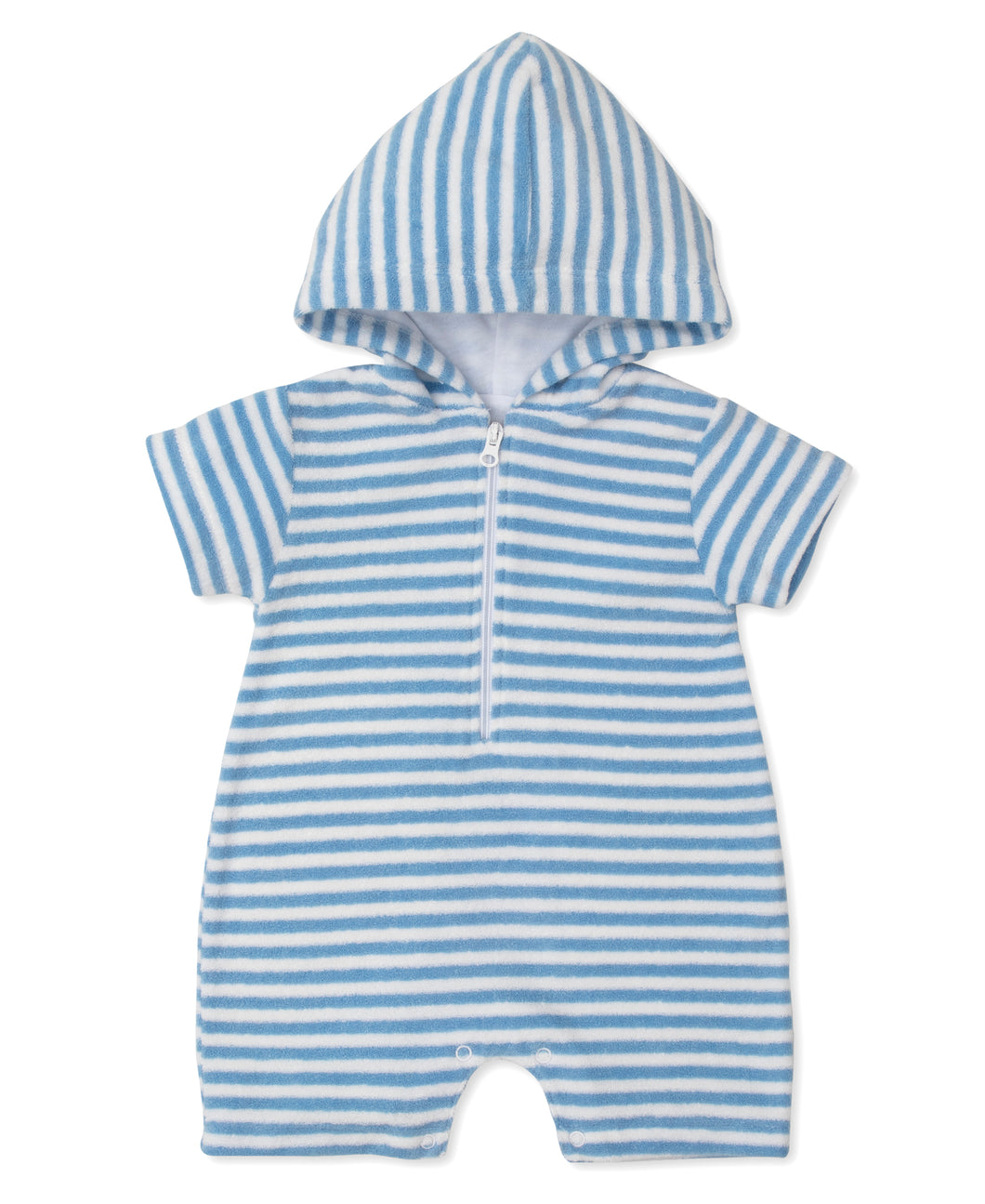 Cabana Terry Stripes - Terry Romper STR-Stone Harbor