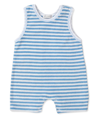 Cabana Terry Stripes - Terry Slvless Play STR-Stone Harbor