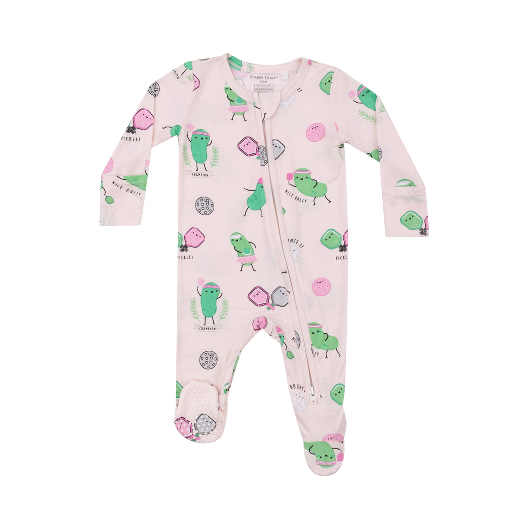 Pickleball Pink - 2 Way Zipper Footie