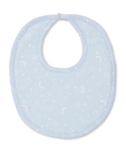 Crescent Moonlight Bib - Light Blue