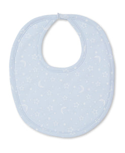 Crescent Moonlight Bib - Light Blue