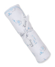 Load image into Gallery viewer, Elephant ABC&#39;s Blanket PRT - Light Blue