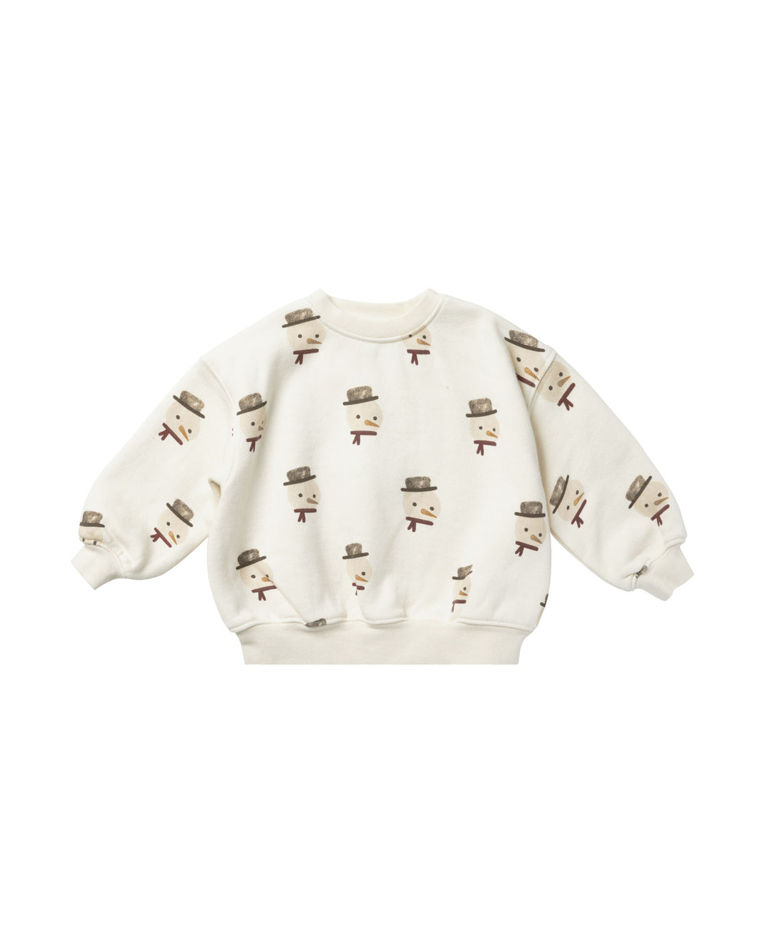 Snowman Relaxed Sweatshirt - Ivory