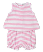 Load image into Gallery viewer, Cabana Terry Stripes - Terry Sunsuit Set STR - Pink-Stone Harbor