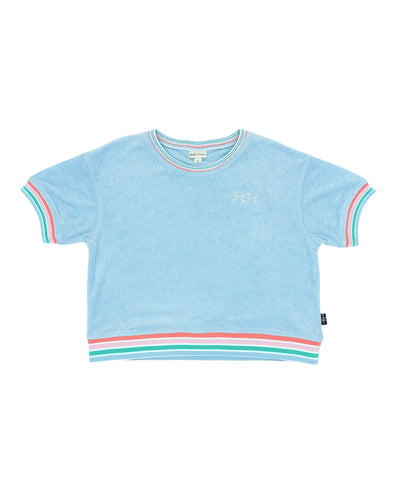 Lennon Terry Top - Crystal Blue