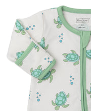 Load image into Gallery viewer, Playful Turtles Footie w/ Zip PRT - Multi