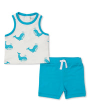 Load image into Gallery viewer, Whale Antics Short Set Mix - Blue