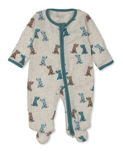 Load image into Gallery viewer, Puppy Walk Footie w/ Zip PRT - Multi
