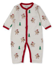 Load image into Gallery viewer, Santa Bear Playsuit PRT - Multi